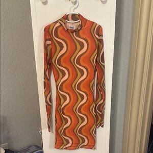 Princess Polly Retro Wave Pattern Dress